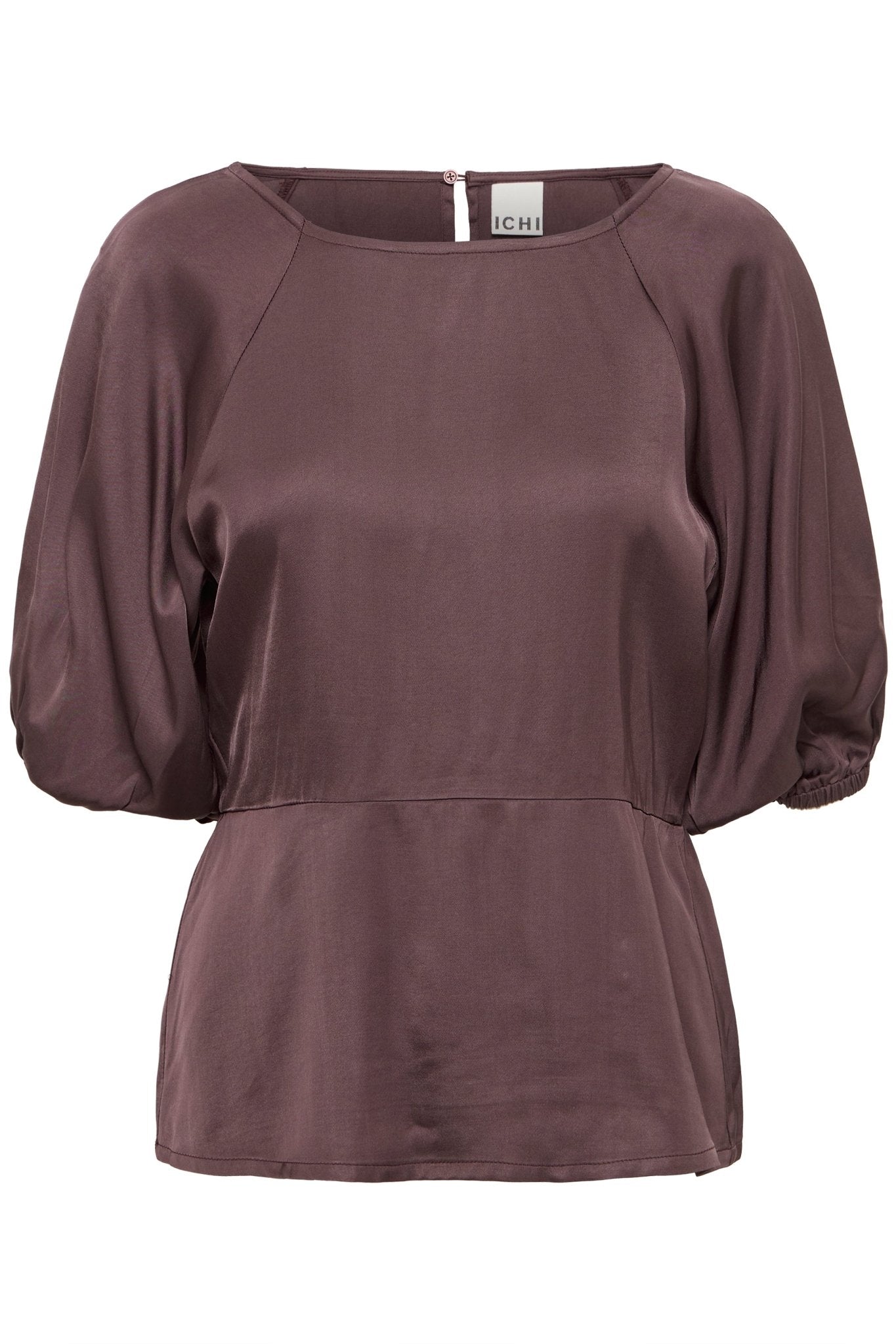 Satiniertes Blusenshirt aus Viskose - Blossom Hair & Fashion