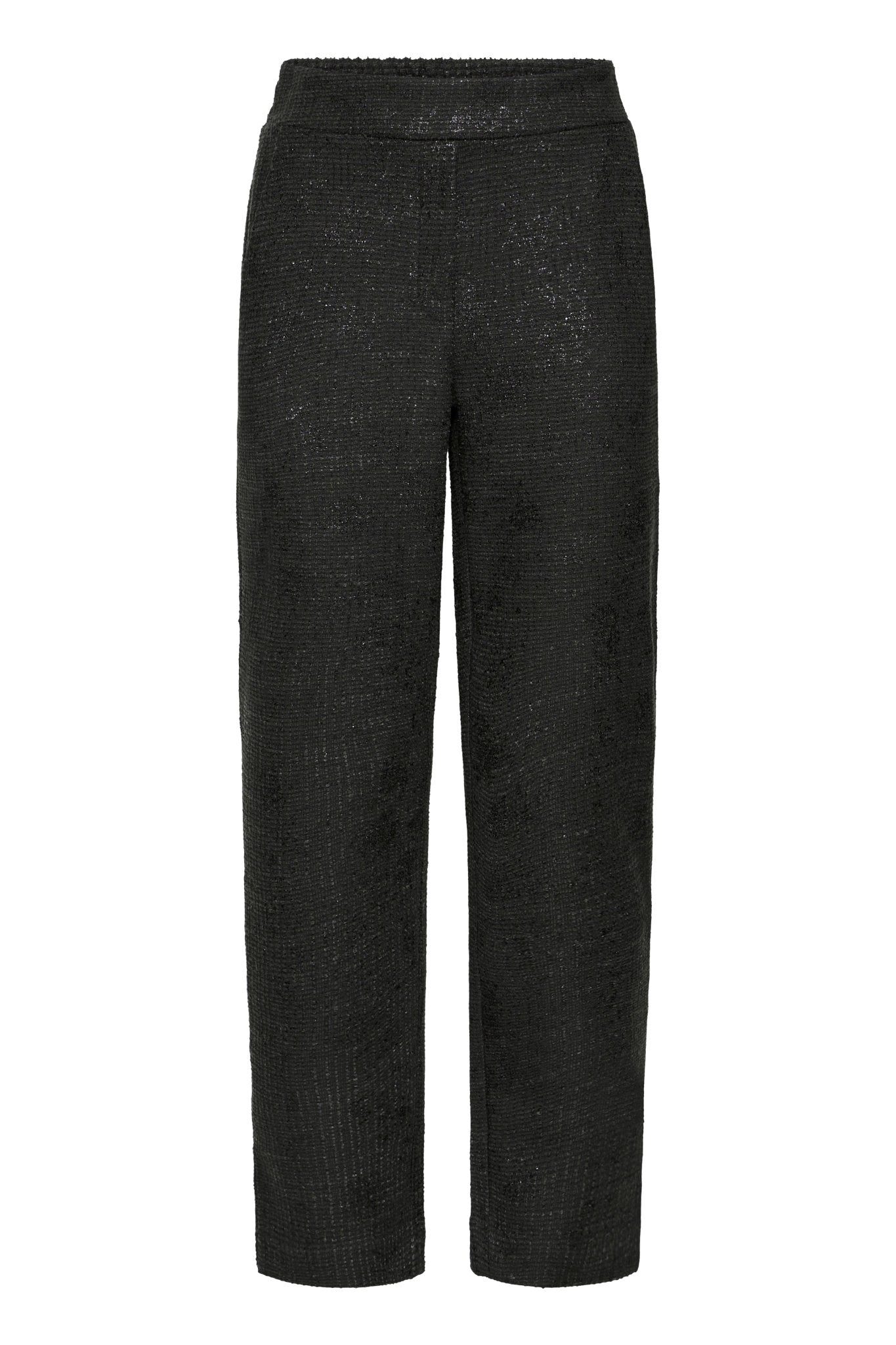Schwarze Glitzerhose mit Regular Fit - Blossom Hair & Fashion