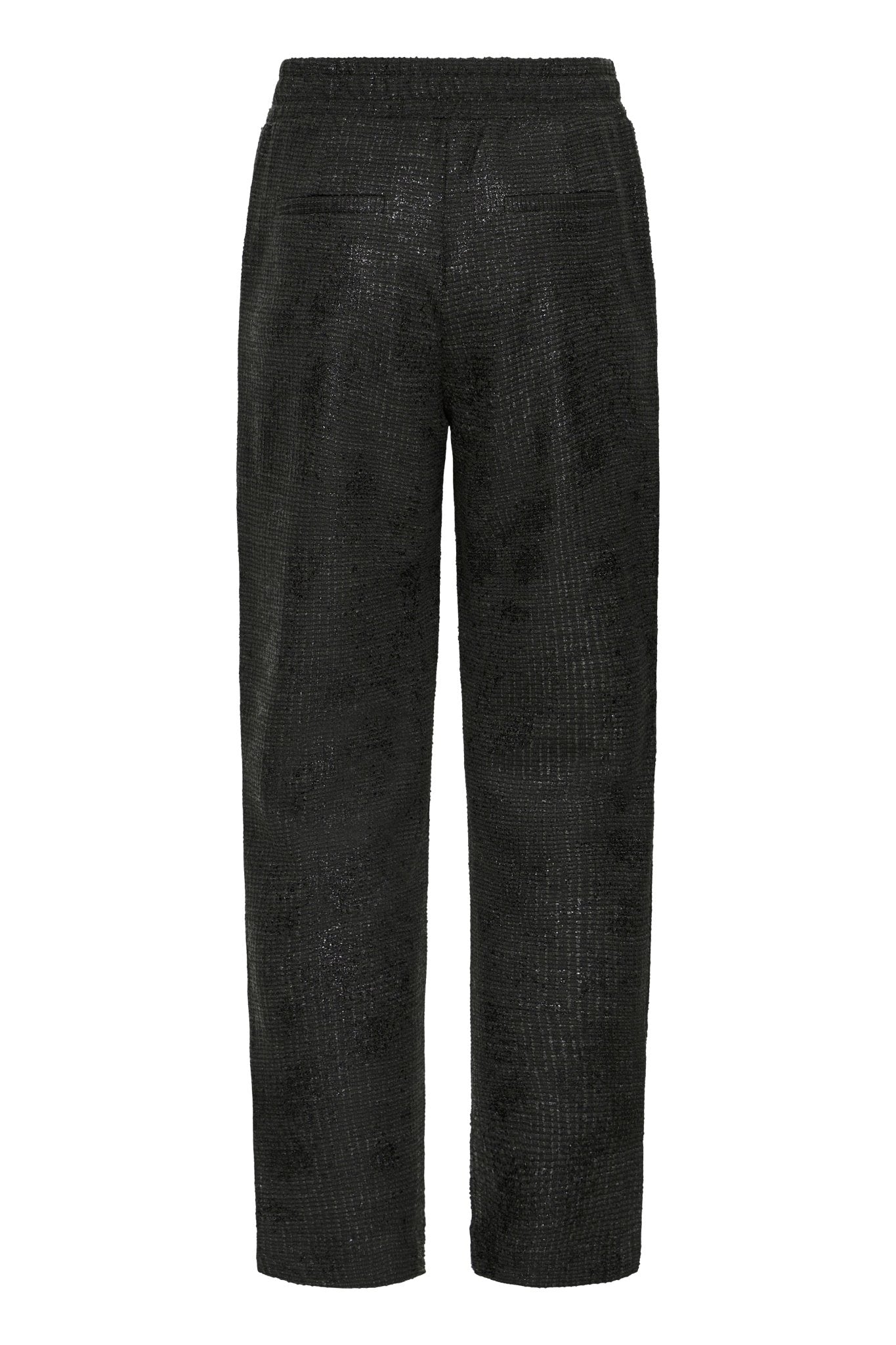 Schwarze Glitzerhose mit Regular Fit - Blossom Hair & Fashion