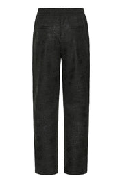 Schwarze Glitzerhose mit Regular Fit - Blossom Hair & Fashion