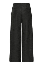 Schwarze High - Waist - Hose mit weitem Bein - Blossom Hair & Fashion
