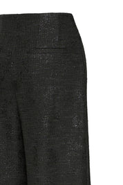 Schwarze High - Waist - Hose mit weitem Bein - Blossom Hair & Fashion