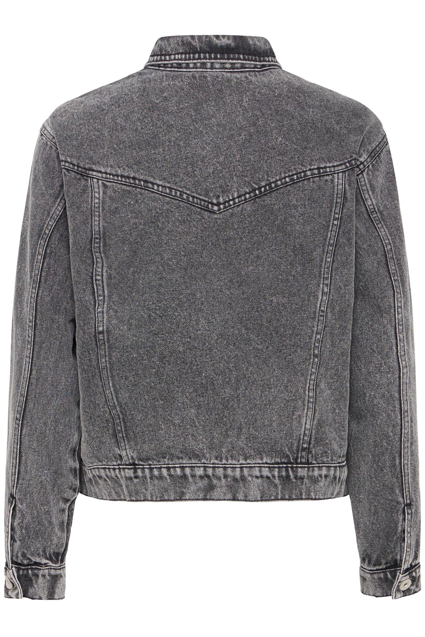 Schwarze Jeansjacke mit Nieten - Details - Blossom Hair & Fashion