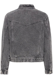 Schwarze Jeansjacke mit Nieten - Details - Blossom Hair & Fashion