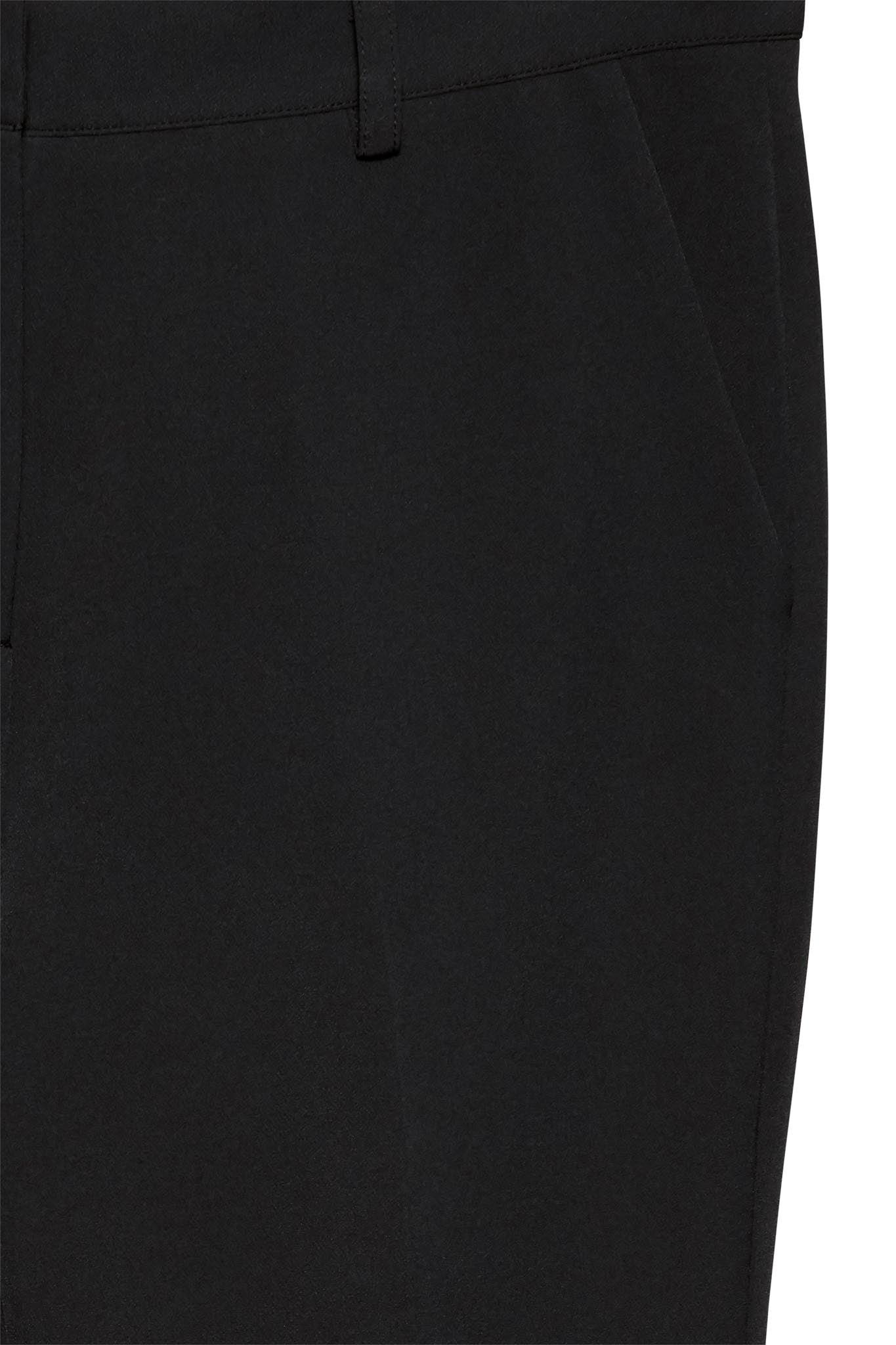 Schwarze Stoffhose Damen Regular Fit ankle length - Blossom Hair & Fashion