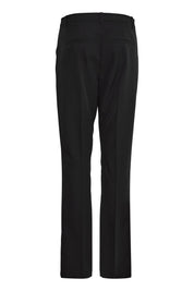 Schwarze Stoffhose mit weitem Bein - Blossom Hair & Fashion