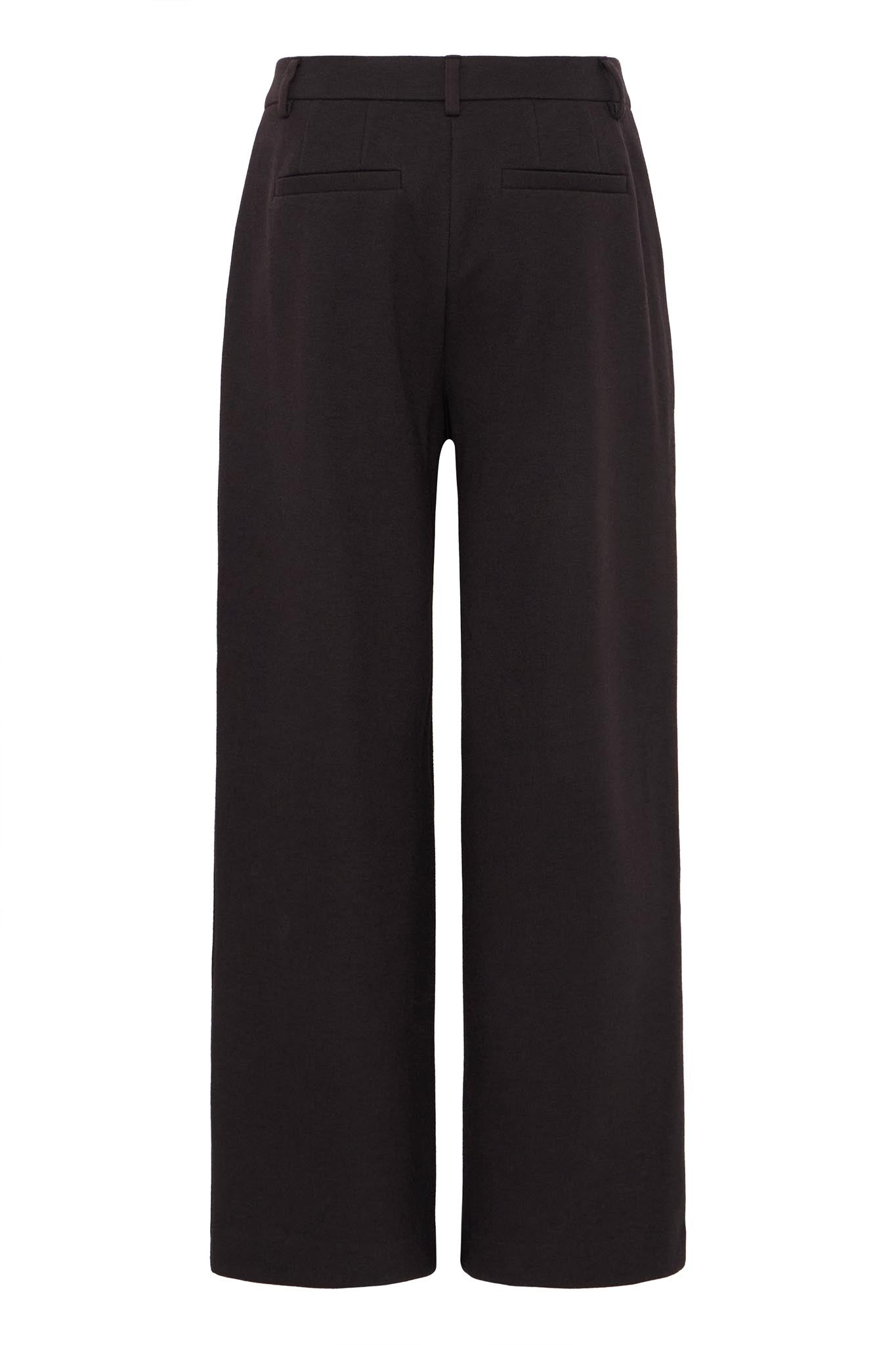Schwarze Stoffhose wide leg high waist - Blossom Hair & Fashion