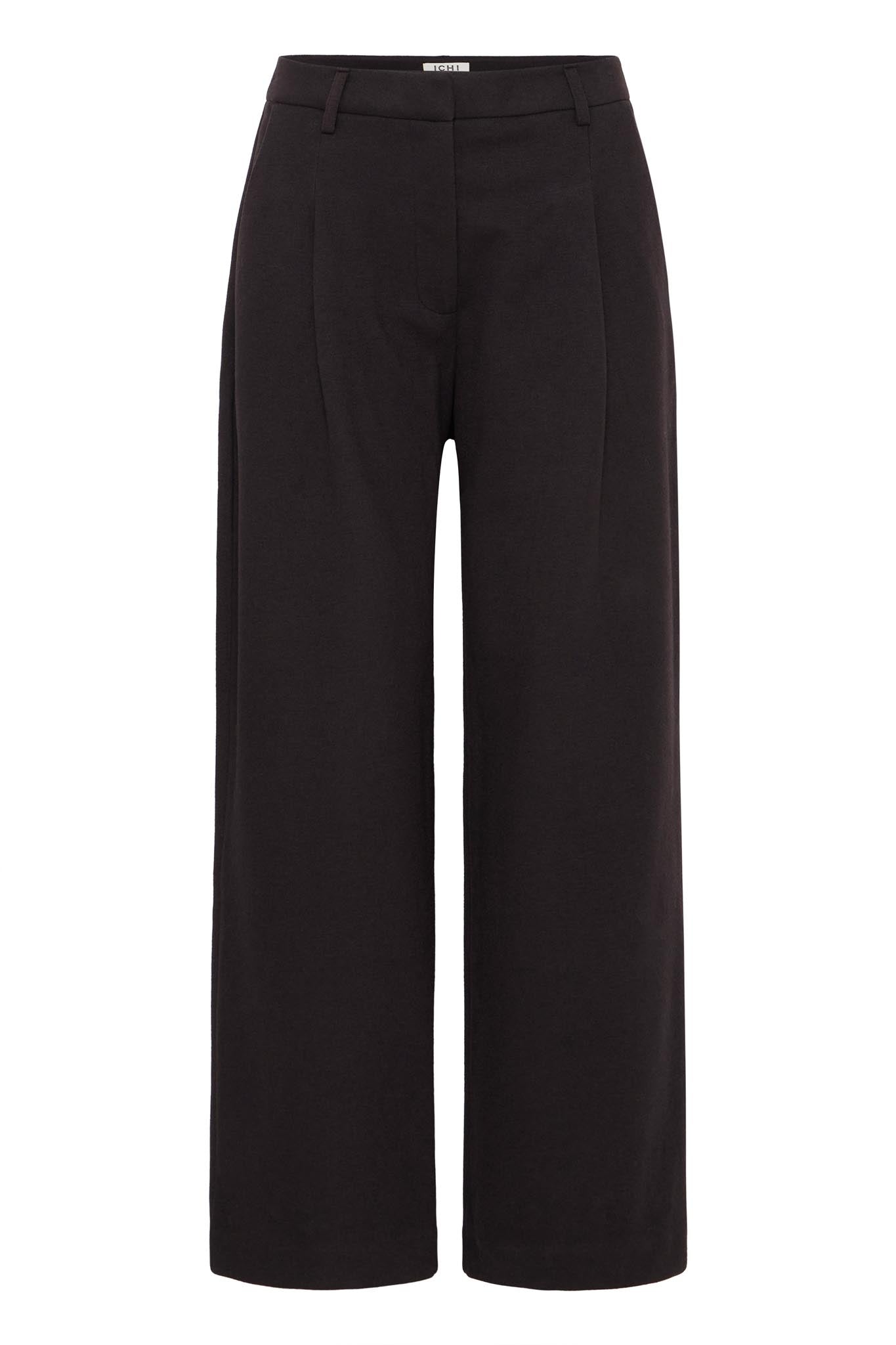 Schwarze Stoffhose wide leg high waist - Blossom Hair & Fashion