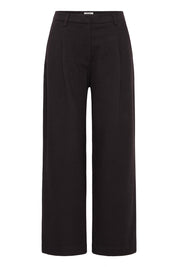 Schwarze Stoffhose wide leg high waist - Blossom Hair & Fashion