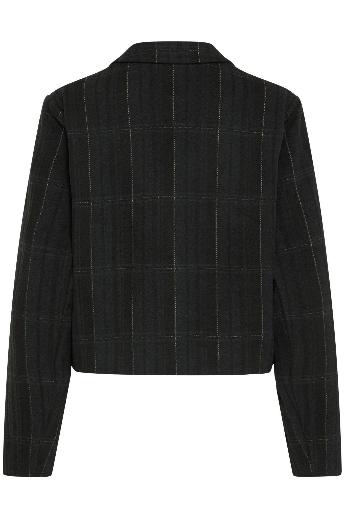Schwarzer Blazer kariert kurz - Blossom Hair & Fashion