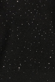 Schwarzer Glitzerpullover mit V - Ausschnitt - Blossom Hair & Fashion