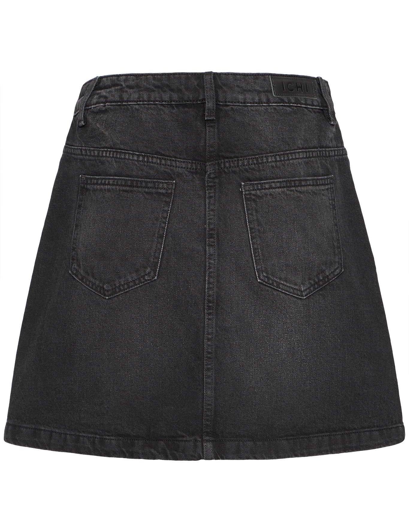 Schwarzer Jeansrock in A - Linie - Blossom Hair & Fashion