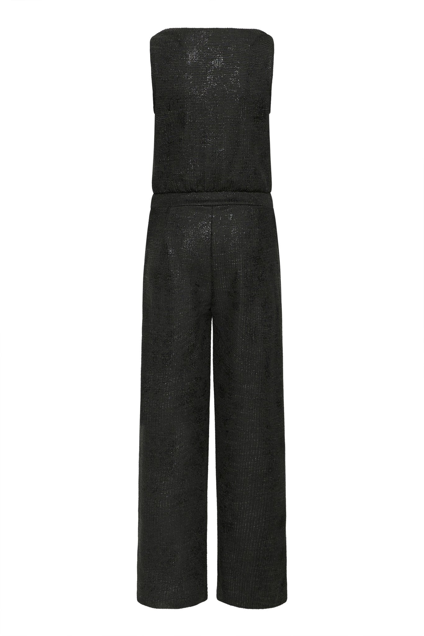 Schwarzer Jumpsuit mit weitem Bein - Blossom Hair & Fashion