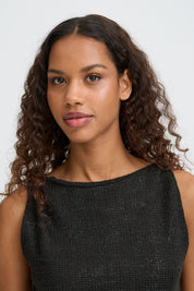 Schwarzer Jumpsuit mit weitem Bein - Blossom Hair & Fashion