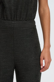 Schwarzer Jumpsuit mit weitem Bein - Blossom Hair & Fashion