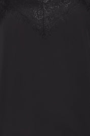 Schwarzes Spitzen - Top mit lockerem Schnitt für Damen - Blossom Hair & Fashion