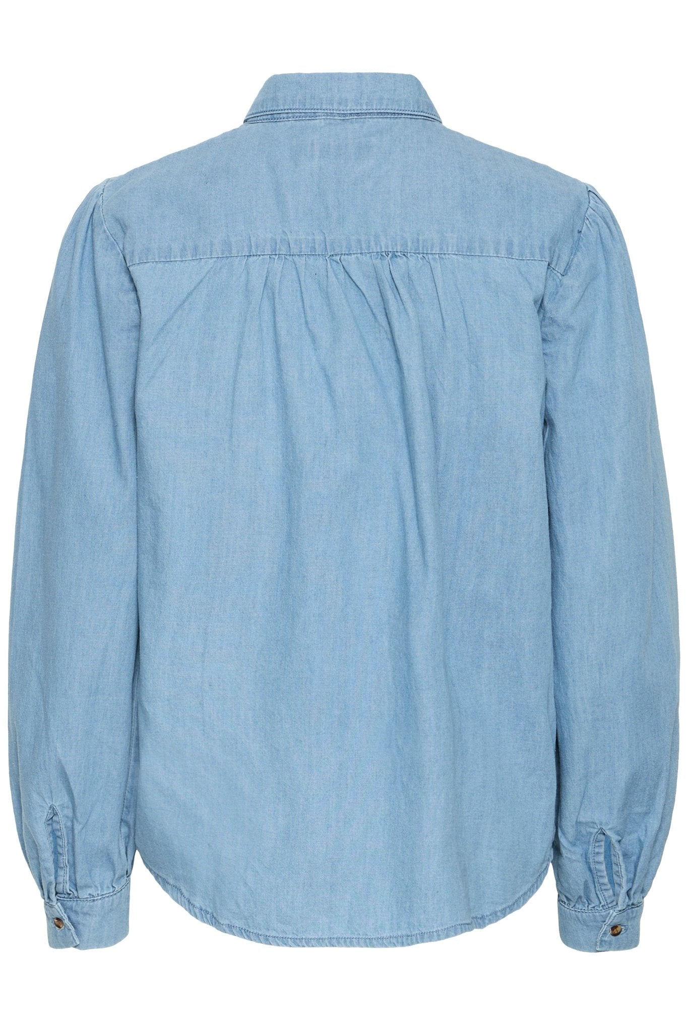 Shirt langarm Denim hellblau - Blossom Hair & Fashion