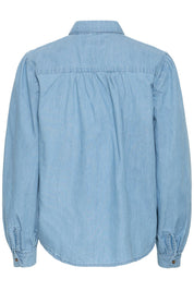 Shirt langarm Denim hellblau - Blossom Hair & Fashion