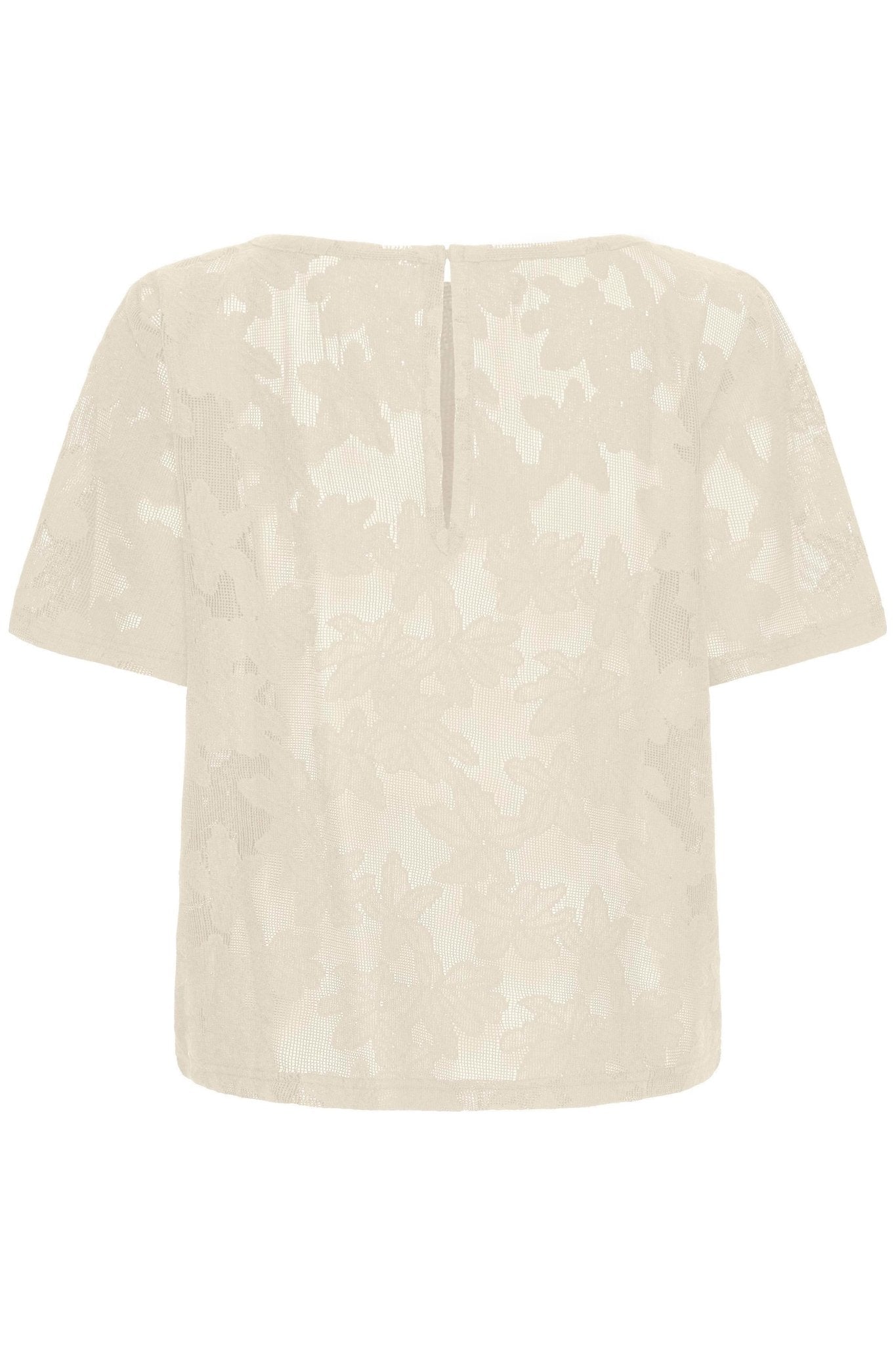 Shirt mit Blumenmuster in Schwarz oder Creme - Blossom Hair & Fashion