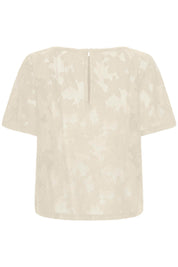Shirt mit Blumenmuster in Schwarz oder Creme - Blossom Hair & Fashion