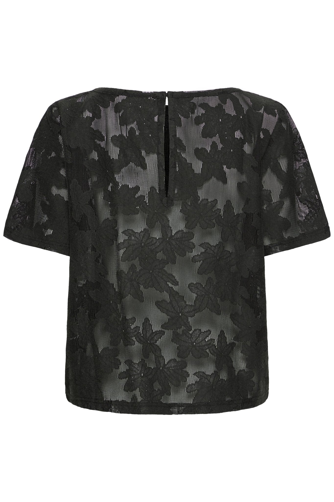 Shirt mit Blumenmuster in Schwarz oder Creme - Blossom Hair & Fashion