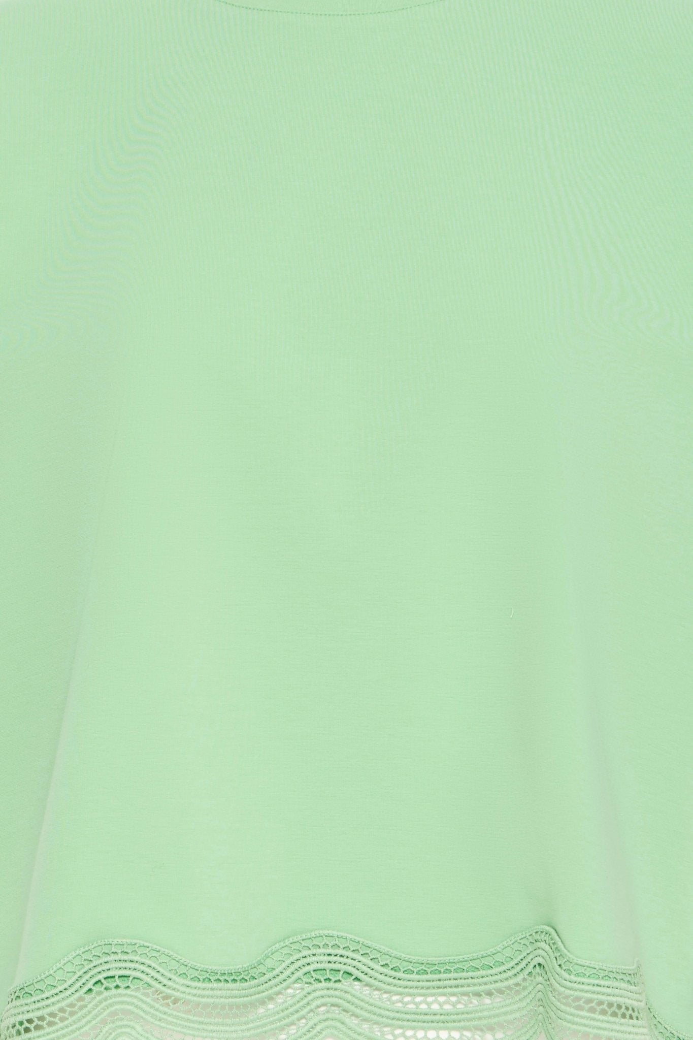 Shirt mit Spitzensaum in Mint oder Weiss - Blossom Hair & Fashion