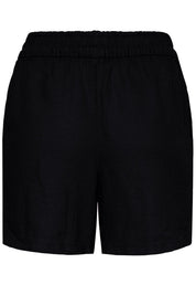 Shorts mit elastischem Bund und Bindeband in Schwarz oder Beige - Blossom Hair & Fashion