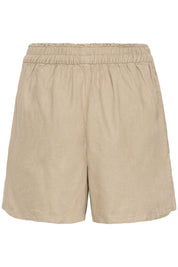 Shorts mit elastischem Bund und Bindeband in Schwarz oder Beige - Blossom Hair & Fashion