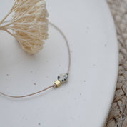 Stilvolles ALMA Armband mit Dalmatiner Jaspis - Blossom Hair & Fashion