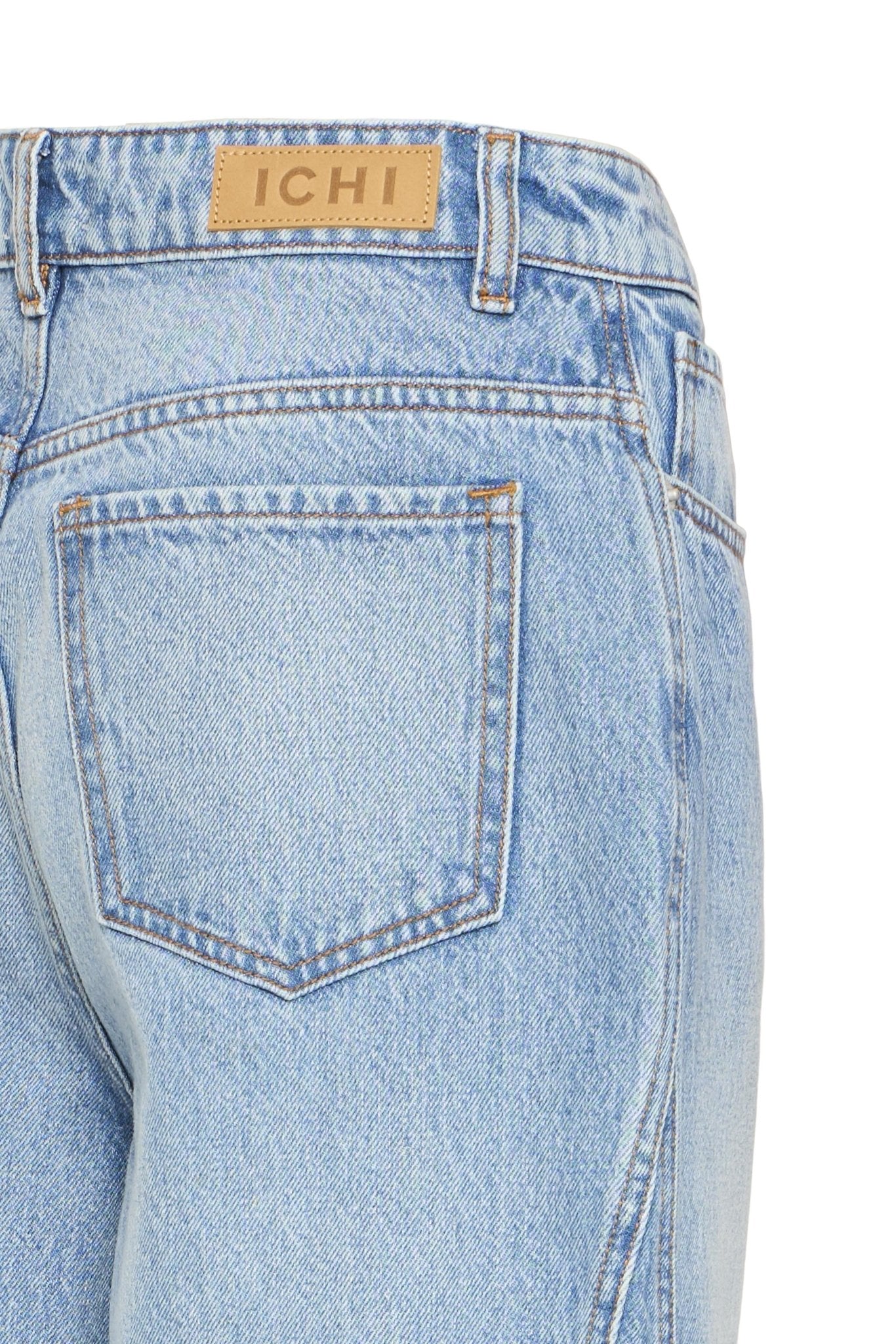 Straight Leg Jeans Ankle Length Hellblau - Blossom Hair & Fashion
