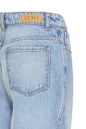 Straight Leg Jeans Ankle Length Hellblau - Blossom Hair & Fashion