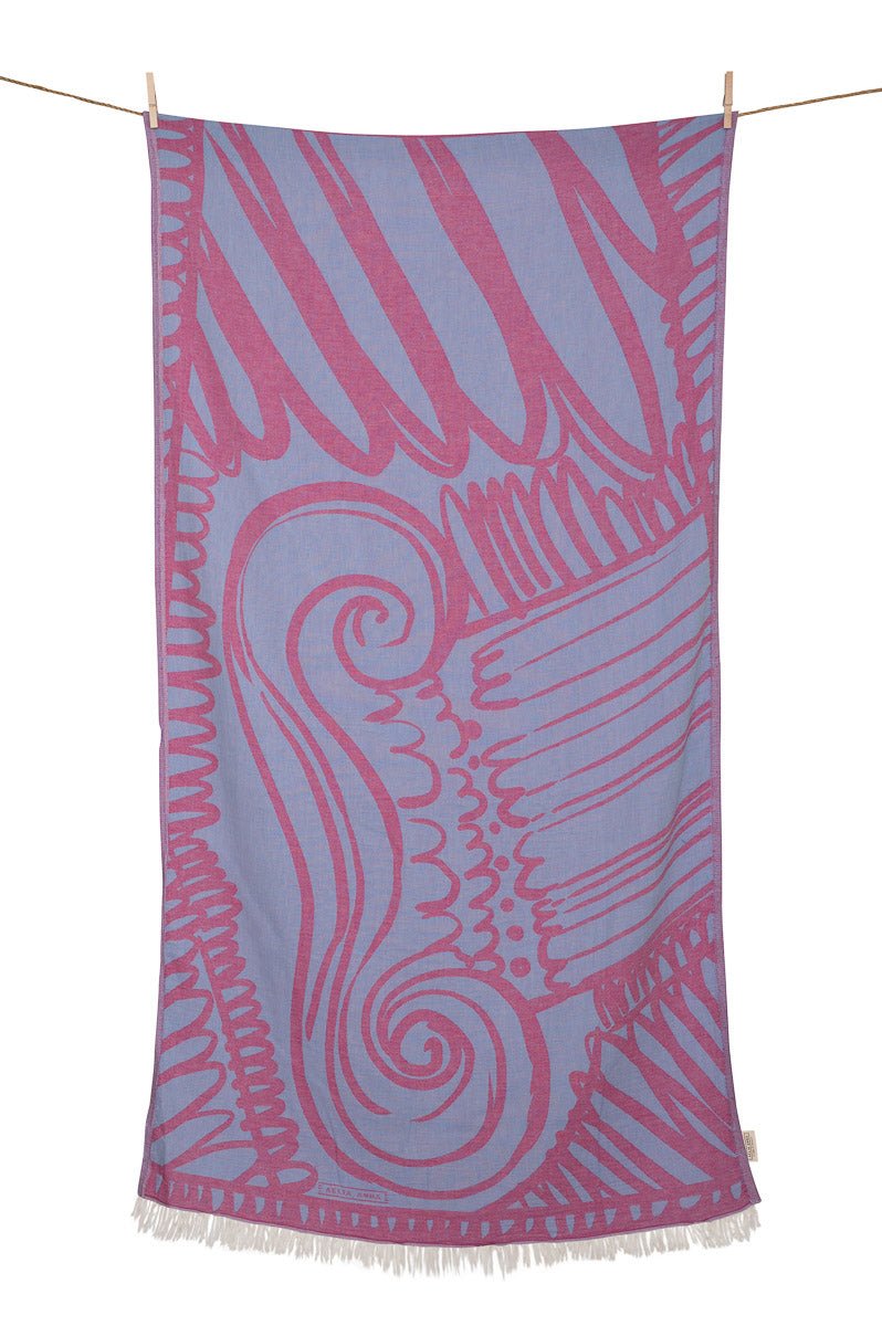 Strandtuch Kionas mit grafischem Muster - Blossom Hair & Fashion