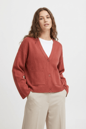 Strickjacke mit V Ausschnitt und Taschen - Blossom Hair & Fashion