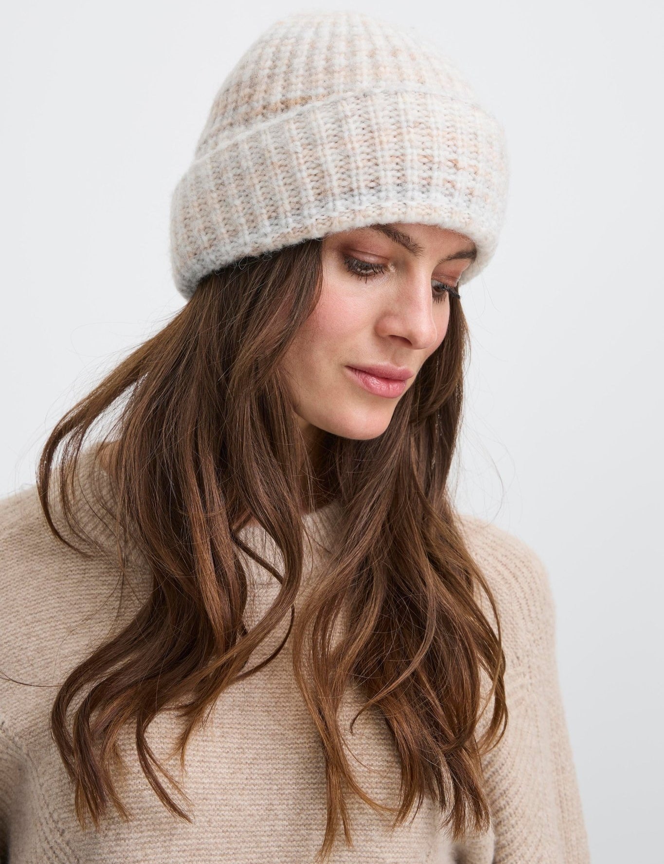 Strickmütze mit Umschlag – Ripp, warm & soft - Blossom Hair & Fashion