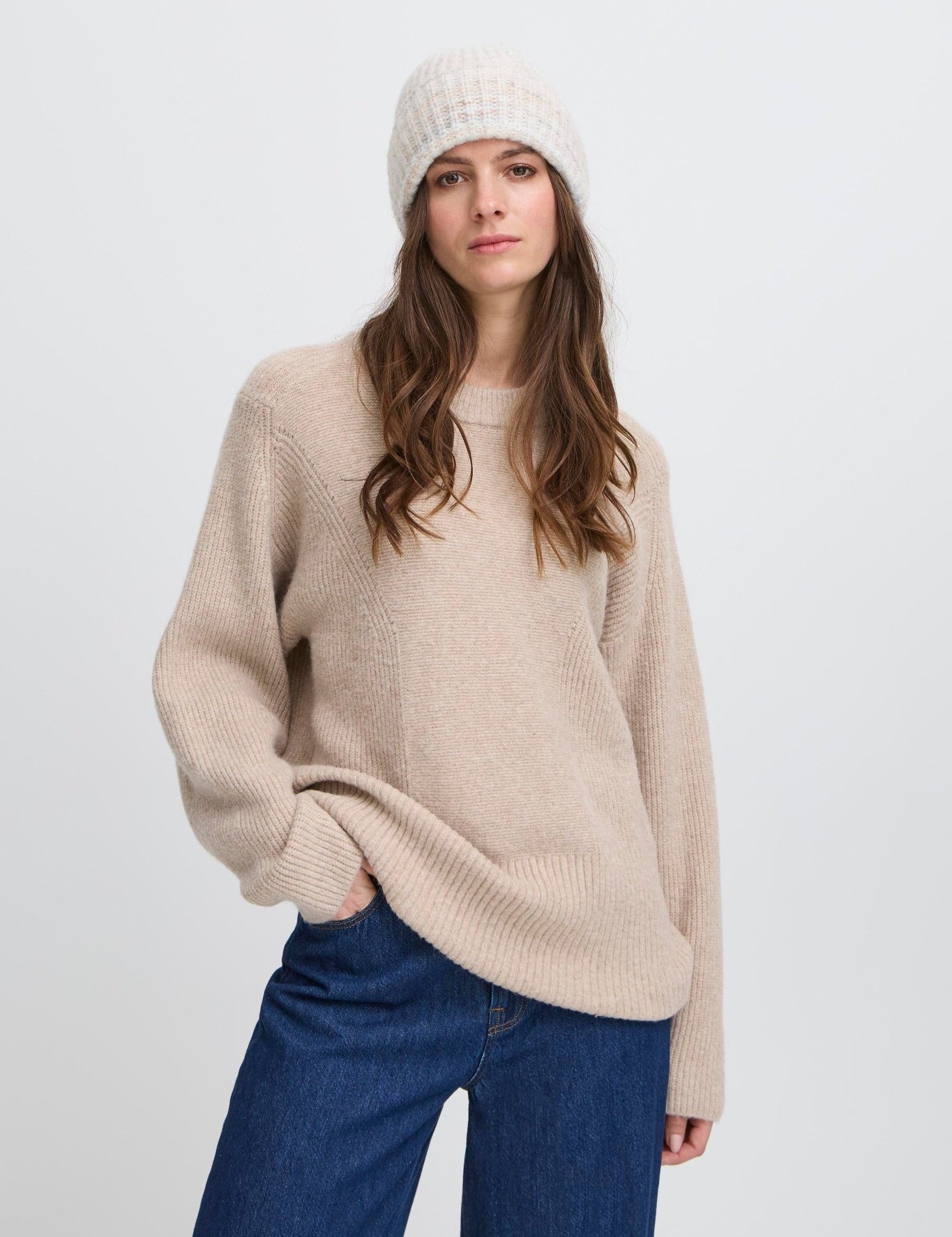 Strickmütze mit Umschlag – Ripp, warm & soft - Blossom Hair & Fashion