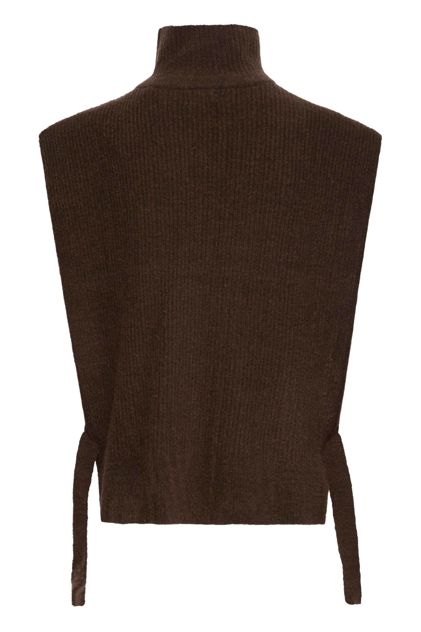 Strickponcho braun mit Rollkragen - Blossom Hair & Fashion