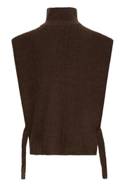 Strickponcho braun mit Rollkragen - Blossom Hair & Fashion