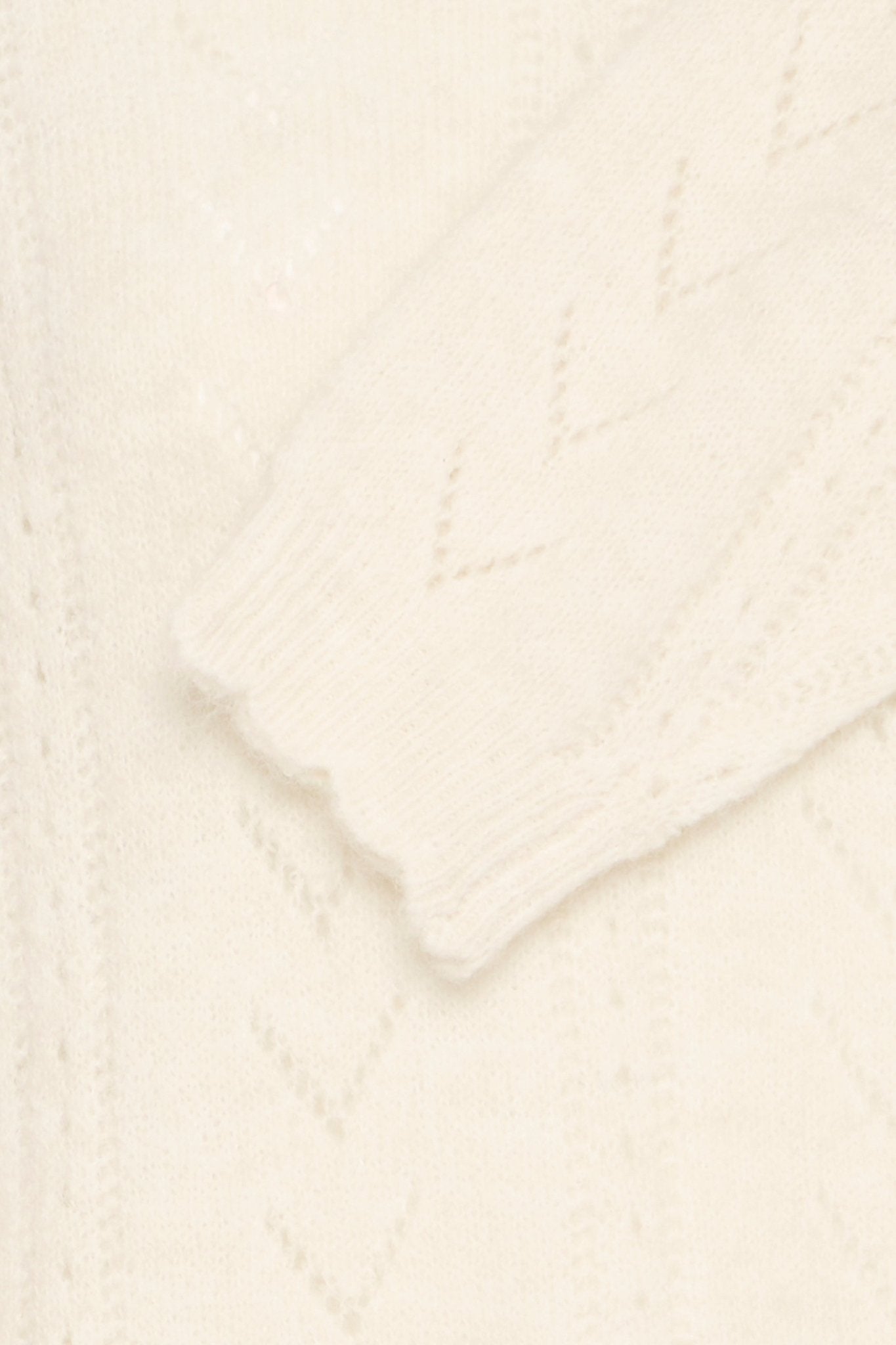 Strickpullover creme mit Ajourmuster - Blossom Hair & Fashion