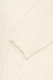 Strickpullover creme mit Ajourmuster - Blossom Hair & Fashion