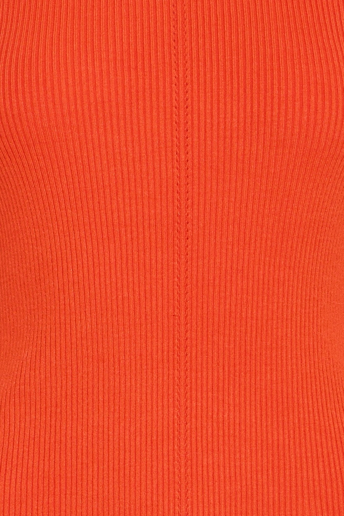 Strickshirt kurzarm in Orange - Blossom Hair & Fashion