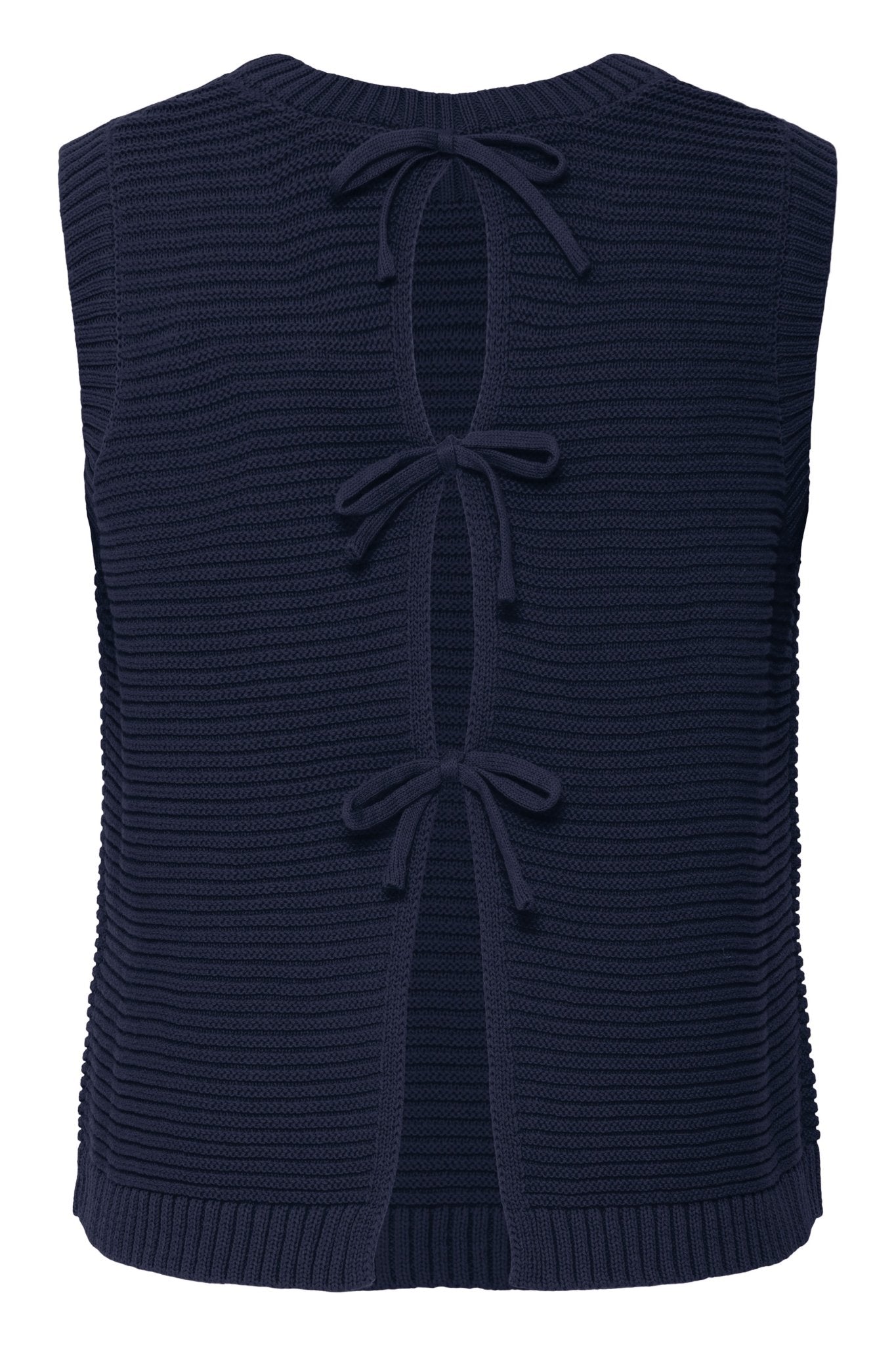 Stricktop mit Schleifendetail in Pink oder Navy - Blossom Hair & Fashion