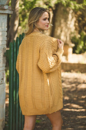 Stylischer Damen Cardigan mit Zopfmuster – Perfekt für Herbst & Winter - Blossom Hair & Fashion