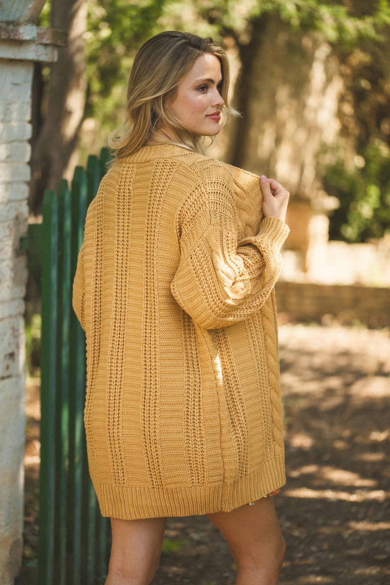 Longline Cardigan Leo Strickjacke Lang Long Cardigan Strickjacke