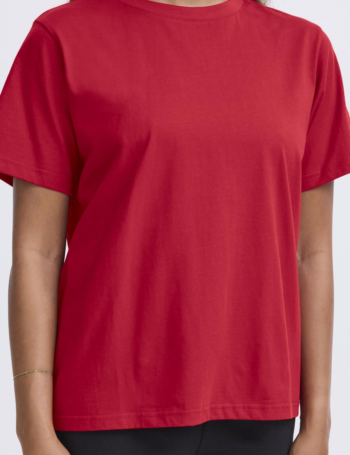 T-Shirt Loose Fit rot & blau - Blossom Hair & Fashion