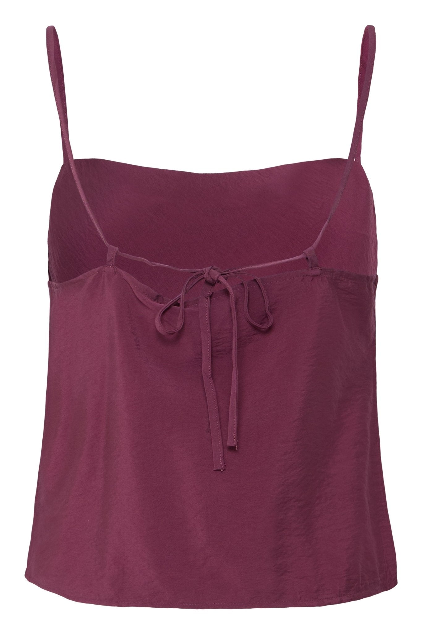 Top mit Spaghettiträgern in Hellblau oder Rot - Blossom Hair & Fashion