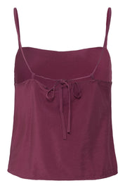 Top mit Spaghettiträgern in Hellblau oder Rot - Blossom Hair & Fashion