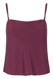 Top mit Spaghettiträgern in Hellblau oder Rot - Blossom Hair & Fashion