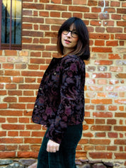 Vintage - inspirierte Amelia Jacke mit Barock - Blumenmuster - Blossom Hair & Fashion