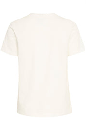 Weißes T-Shirt aus  Baumwolle mit Muschel - Stickerei - Blossom Hair & Fashion