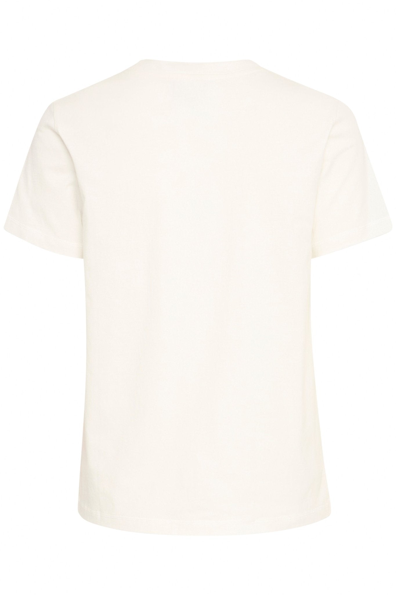 Weißes T-Shirt aus Bio - Baumwolle mit Muschel - Stickerei - Blossom Hair & Fashion